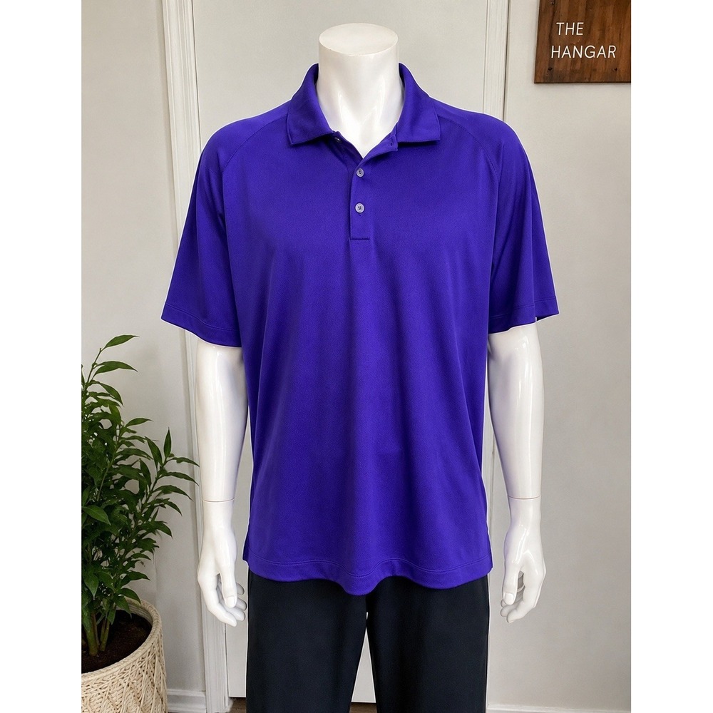 Nike Golf Dri-FIT Purple Performance Polo Shirt Men's Short Sleeve XL
